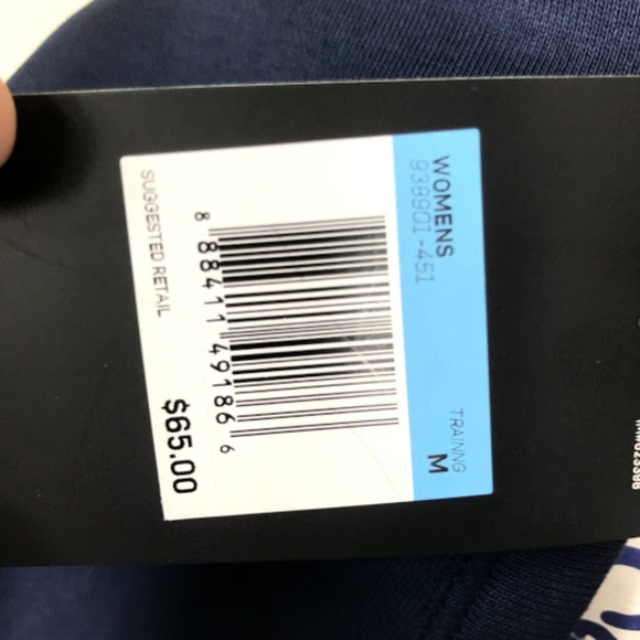 Nike Blue Open Back Crew neck Sweater NWT Medium - Picture 7 of 8